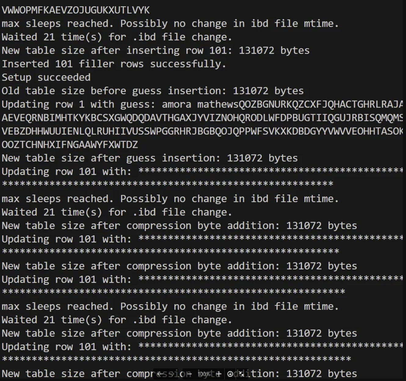 k-of-n 공격으로 후보 수렴 예시